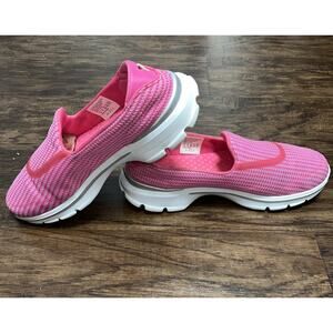 Skechers GoWalk 3 Pink 13980 Womens Slip On Shoes Walk Sneakers Excellent Sz 8